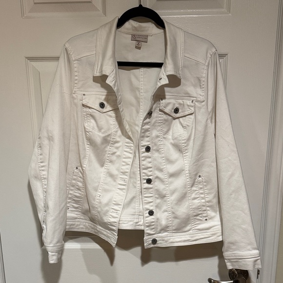 dressbarn Jackets & Blazers - DressBarn white denim jacket